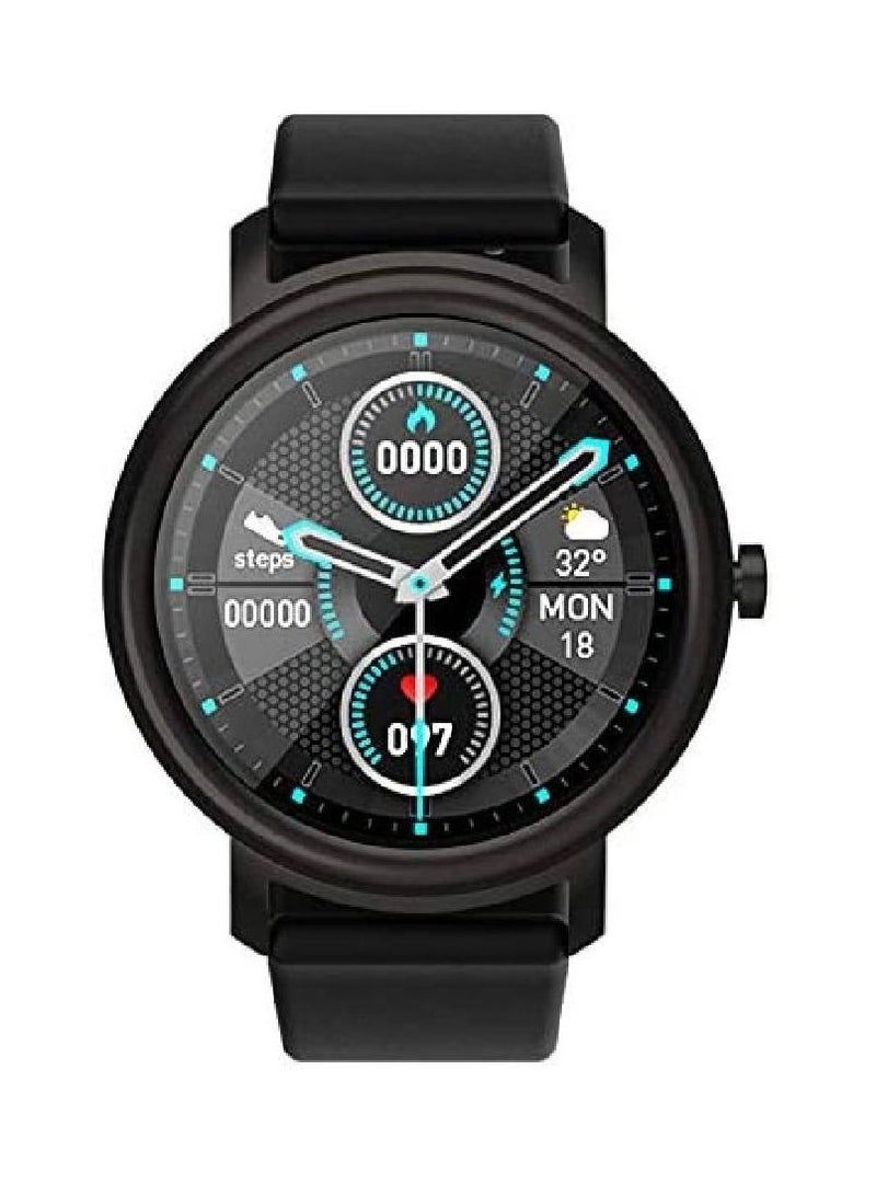IP68 Waterproof Smartwatch with Sleep Monitor Step Counter Touch Screen Fitness Watch For Women and Men Black