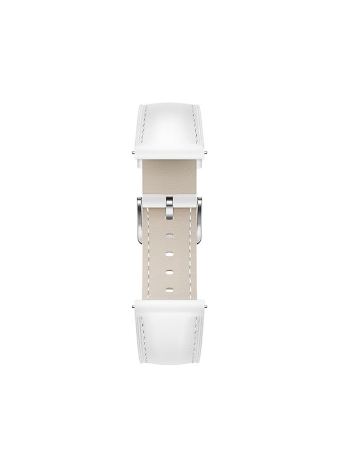 Watch GT 3 Pro SmartWatch Ceramic Case And Leather Strap 43mm White