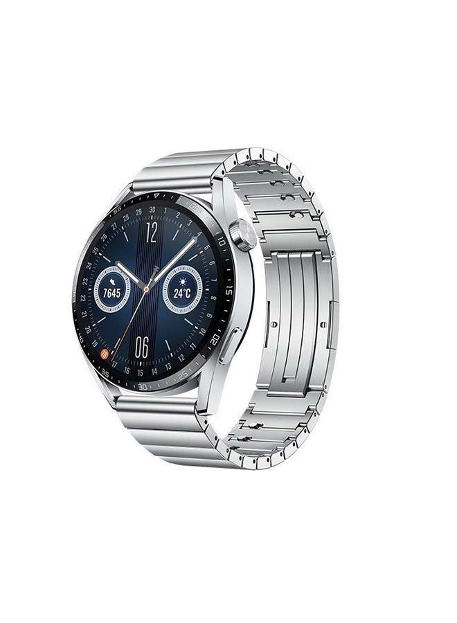 Smartwatch GT 3 46mm Elite Stainless Steel Case With Steel Strap Silver