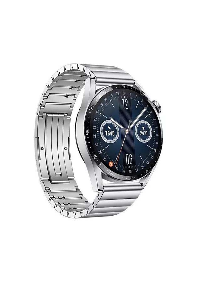 Smartwatch GT 3 46mm Elite Stainless Steel Case With Steel Strap Silver