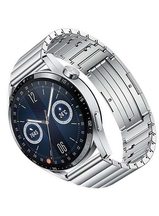 Smartwatch GT 3 46mm Elite Stainless Steel Case With Steel Strap Silver