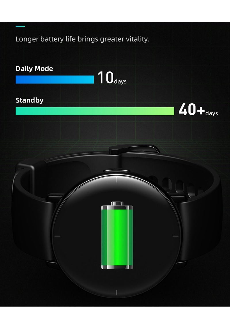 Lite 1.3 Inch AMOLED Smartwatch With Fitness Tracker
