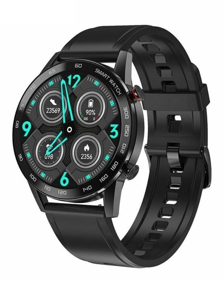 HD Touch Screen Fitness Tracker Bluetooth Call Lifestyle Smartwatch For Android IOS Black