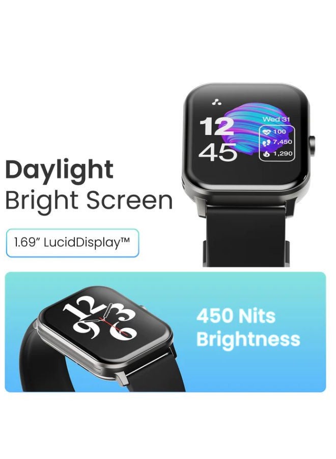 Ambrane Wise Eon 1.69 ”LucidDisplay Smartwatch Green