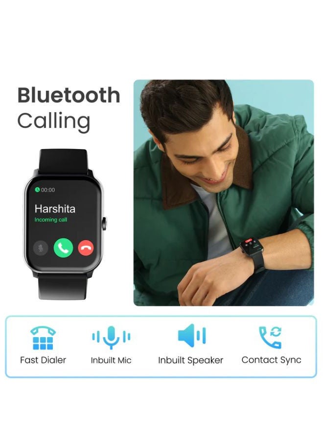 Ambrane Wise Eon 1.69 ”LucidDisplay Smartwatch Green