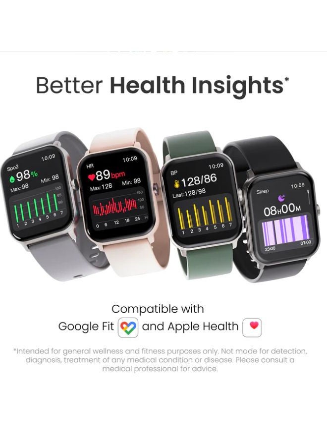 Ambrane Wise Eon 1.69 ”LucidDisplay Smartwatch Green