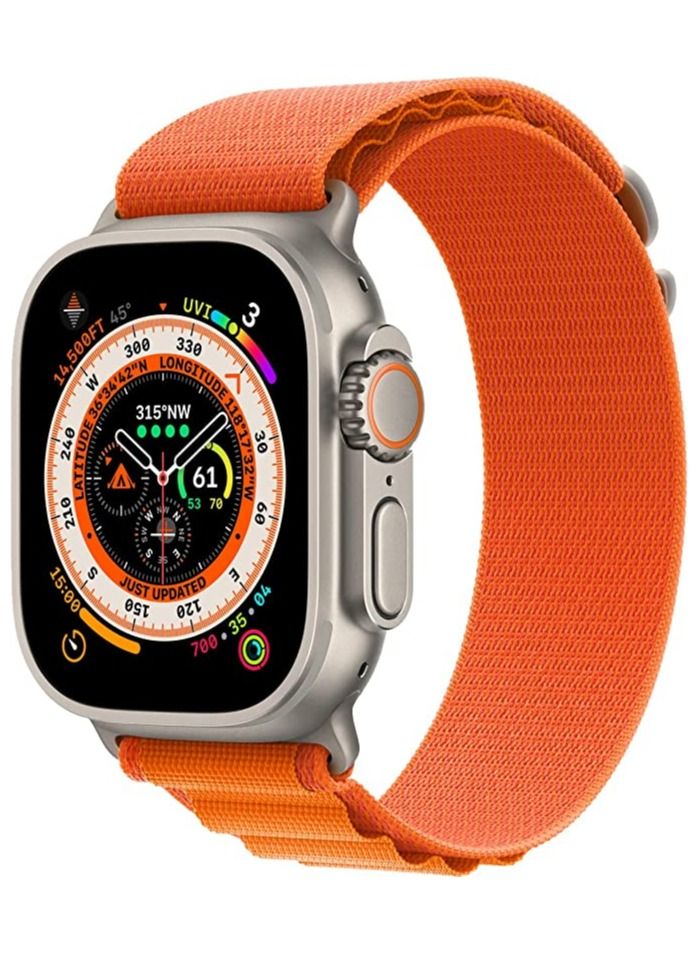 New Ultra 8 Smartwatch Series 8 I S8 49mm 1.99 Inch Screen 4 Small Game Dual Straps Ultra Smart Watch MYK SWH - Orange