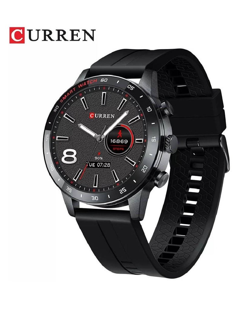 New Men Smart Watches With Big Screen Retina HD 1.3 Inch Long Standby Fitness Sports Wristwatches IP68 Waterproof Black