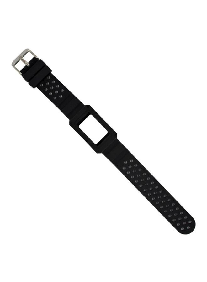 Replacement Band Strap With Protective Case Cover For Fitbit Charge 3 Black