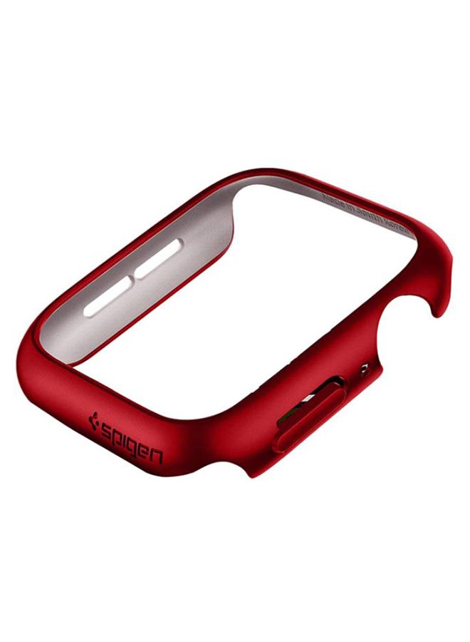 Thin Fit Protective Case Cover For Apple Watch Series 4/5/SE/6-44mm Red