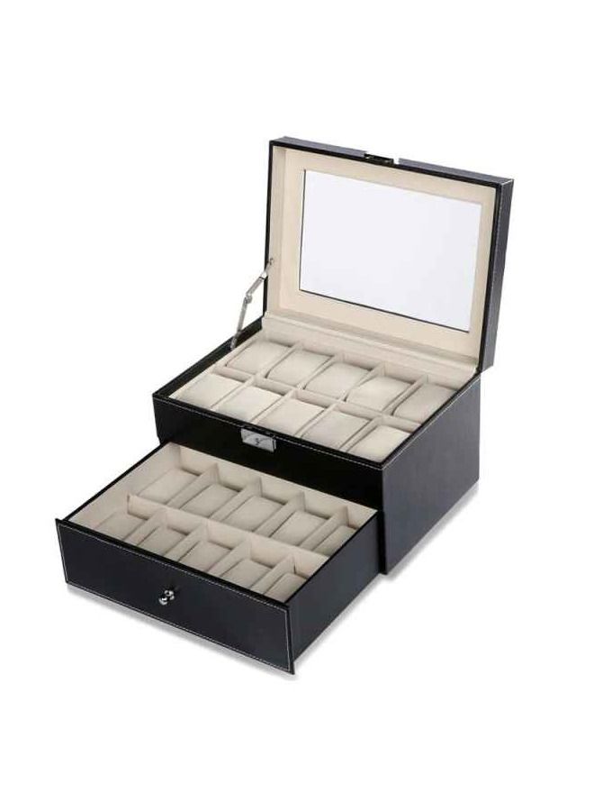 20-Slot Watch Organizer Storage Box