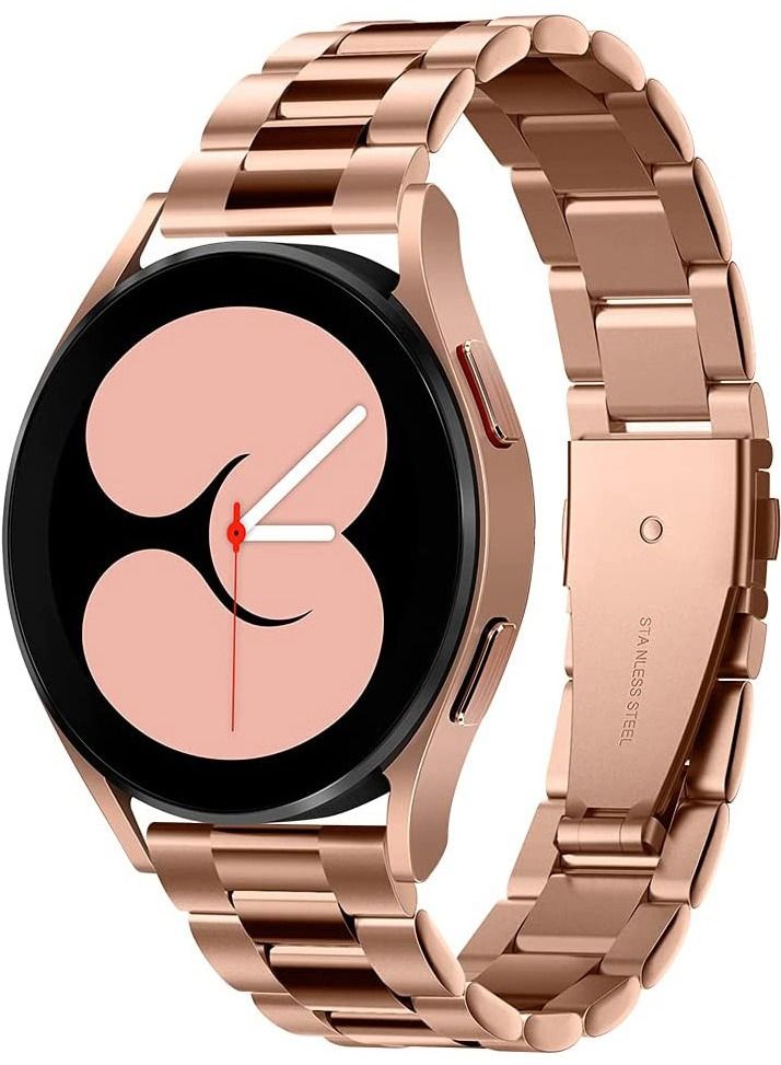Modern Fit For Samsung Galaxy Watch Band compatible with 1/2/3/4 /44/40/46/42/41mm - Rose Gold