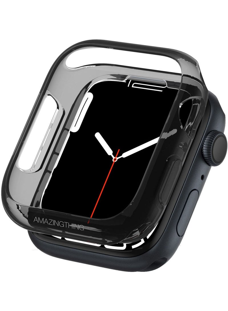 Quartz Pro Apple Watch Series 8 / 7 41mm Case Cover - Clear Black