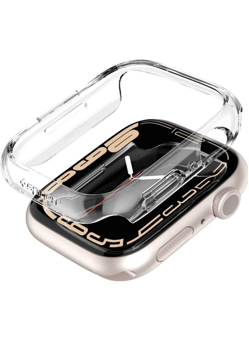 Thin Fit Apple Watch Series 8/7 (41mm) Case Cover - Crystal Clear