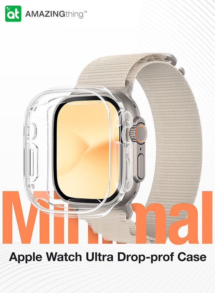 Minimal Apple Watch Ultra (49mm) Case Cover Drop Proof - Clear