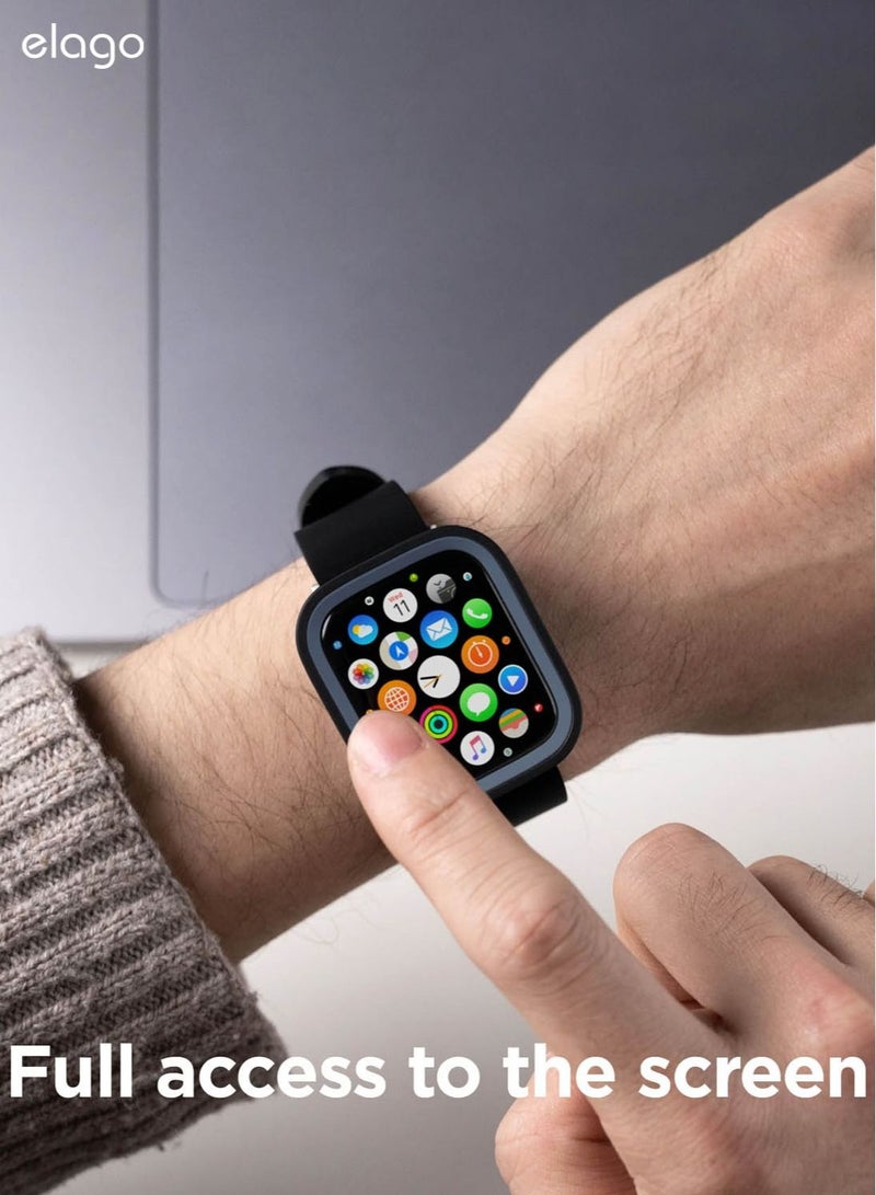 Duo for Apple Watch Series 8/7 (45mm), Series 6/SE/5/4 (44mm) Cover Case - Black Jean Indigo