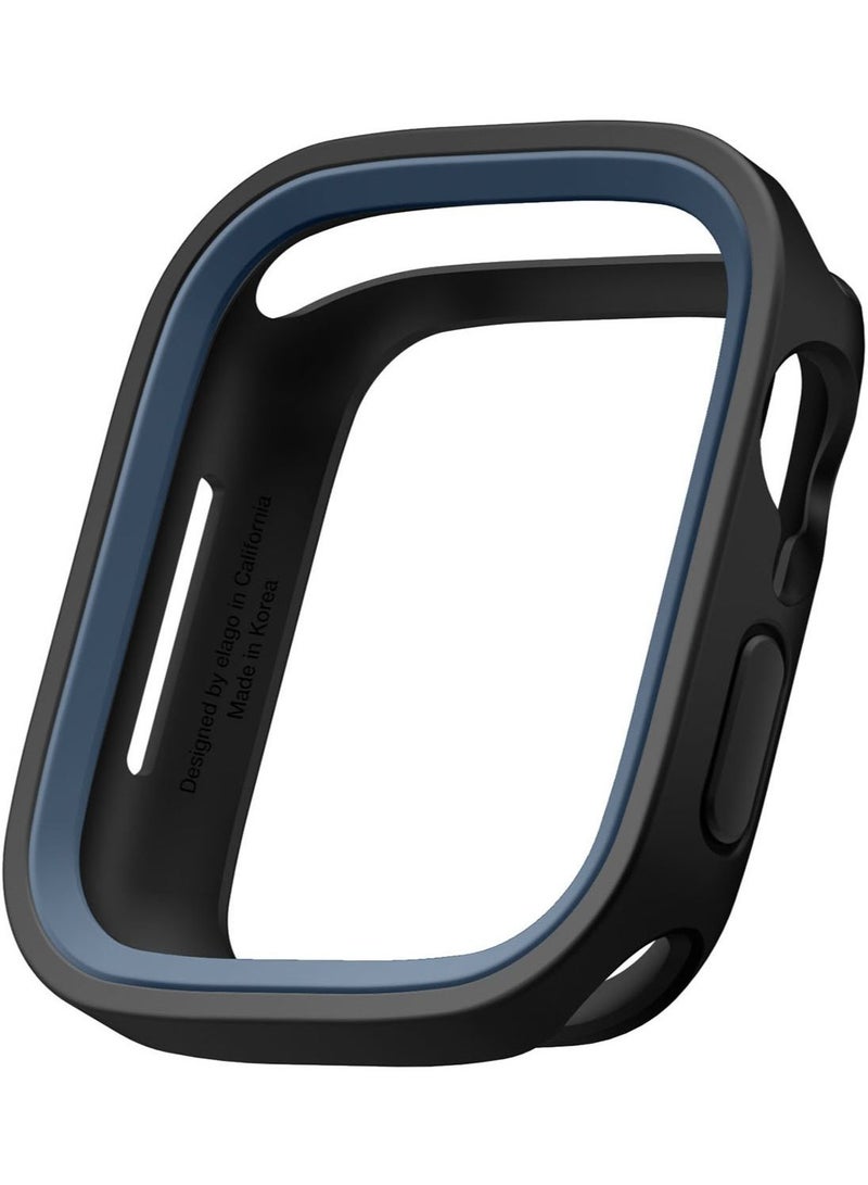 Duo for Apple Watch Series 8/7 (45mm), Series 6/SE/5/4 (44mm) Cover Case - Black Jean Indigo