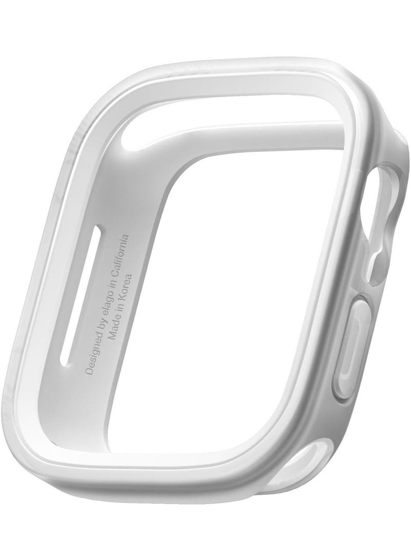 Duo for Apple Watch Series 8/7 (45mm), Series 6/SE/5/4 (44mm) Cover Case - Clear White