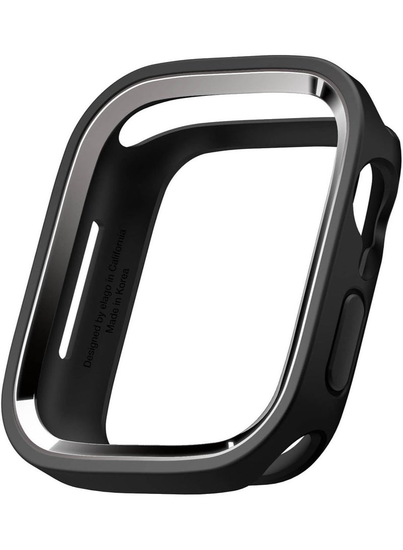 Duo for Apple Watch Series 7 (41mm), Series 6/SE/5/4 (40mm) Cover Case - Black Metallic Dark Grey