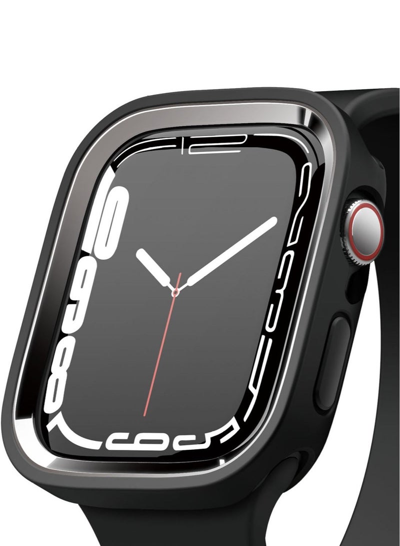 Duo for Apple Watch Series 7 (41mm), Series 6/SE/5/4 (40mm) Cover Case - Black Metallic Dark Grey