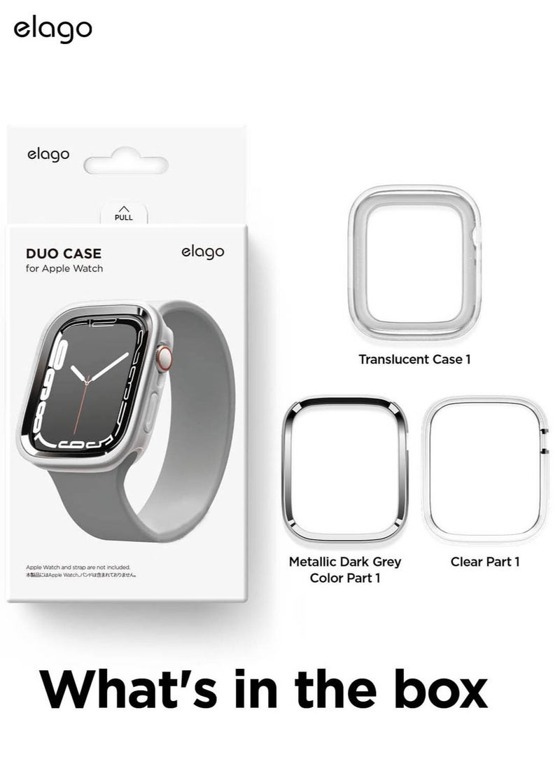 Duo for Apple Watch Series 7 (41mm), Series 6/SE/5/4 (40mm) Cover Case - Metallic Dark Grey