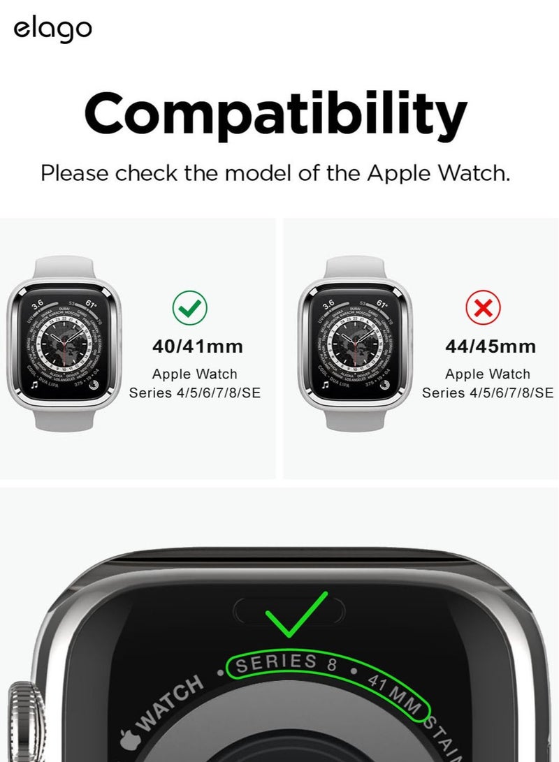 Duo for Apple Watch Series 7 (41mm), Series 6/SE/5/4 (40mm) Cover Case - Metallic Dark Grey