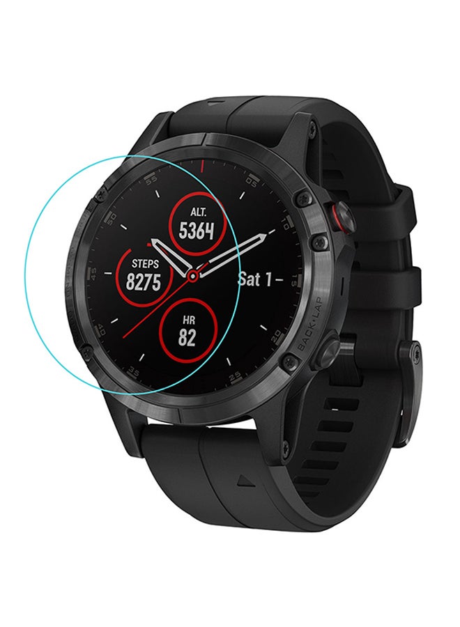 Tempered Glass Screen Protector For Garmin Fenix 5X Plus Clear