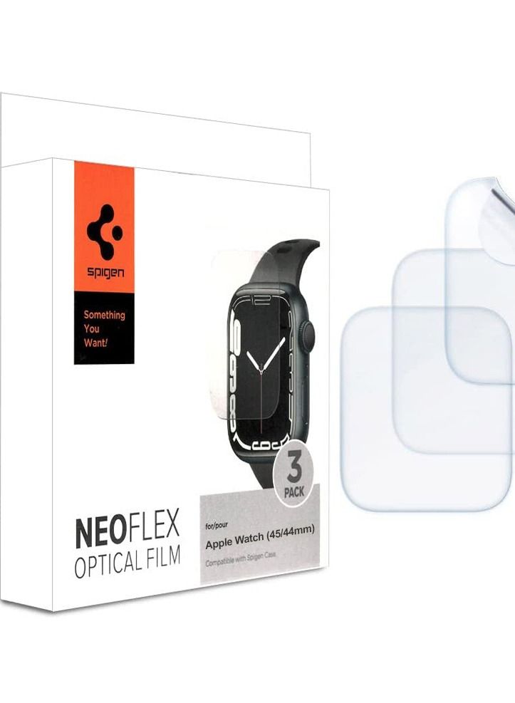 Neo Flex Optical Film Screen Protector (3 Pack) for Apple Watch 8/7 (45mm) / SE(22 / 20) / 6/5/4 (44mm)