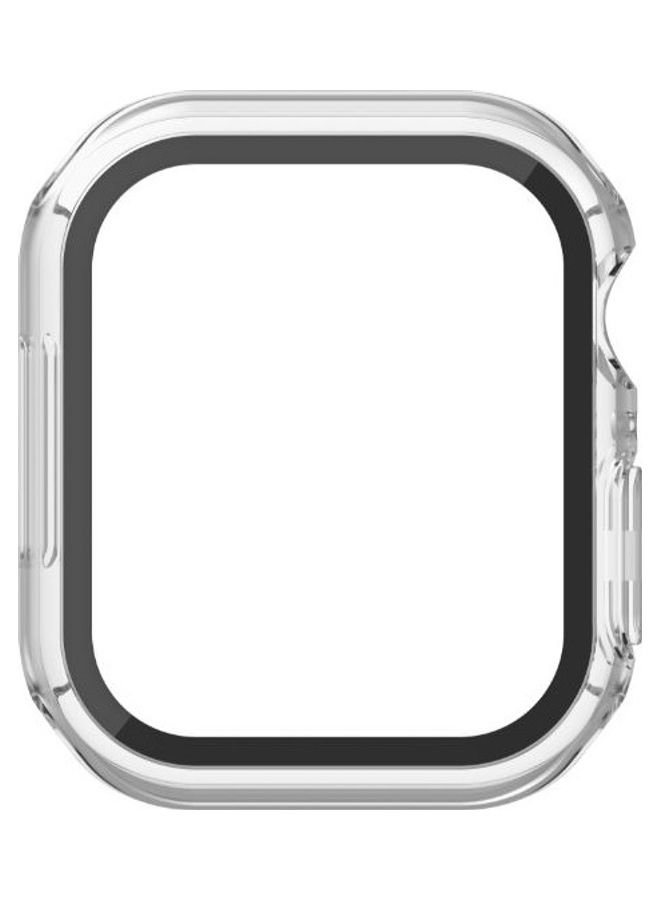 Tempered Curve 2-in-1 Built-in Screen Protector With Bumper For Apple Watch Series 7 41mm Clear