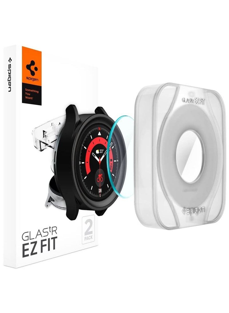 Glastr Ez Fit for Samsung Galaxy Watch5 Pro Tempered Glass Screen Protector - 2 Pack