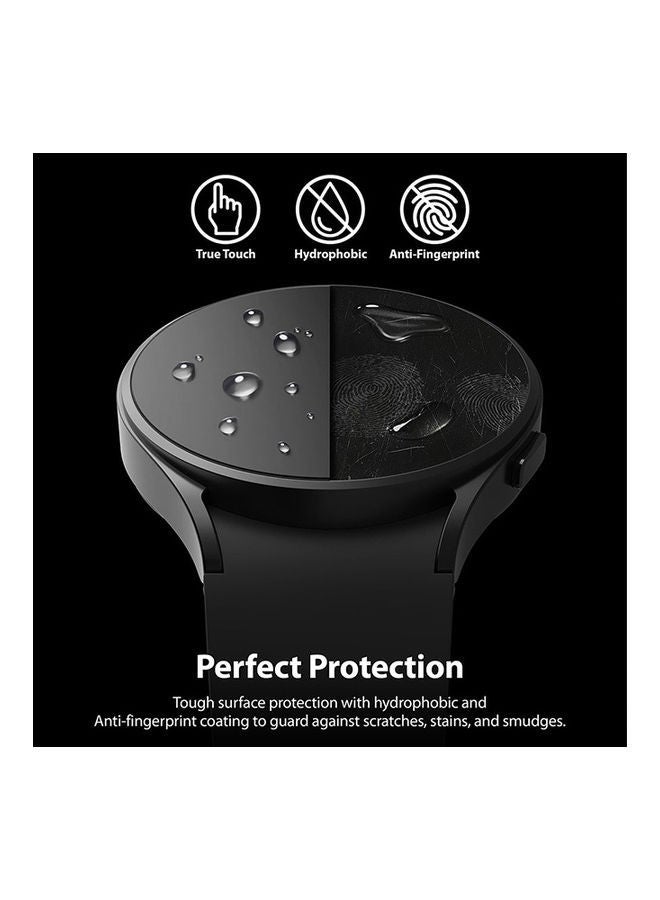 Galaxy Watch 5 Or 4 44mm Screen Protector Sapphire Crystal Tempered Glass 9H Hardness Anti Scratch Full Cover Clear