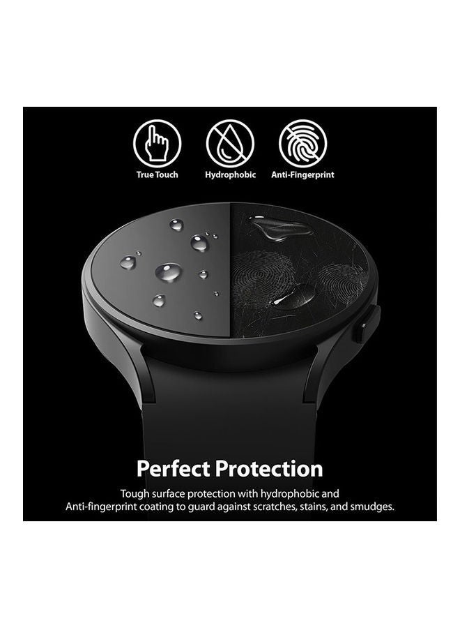 Galaxy Watch 5 Or 4 40mm Screen Protector Sapphire Crystal Tempered Glass 9H Hardness Anti Scratch Full Cover Clear