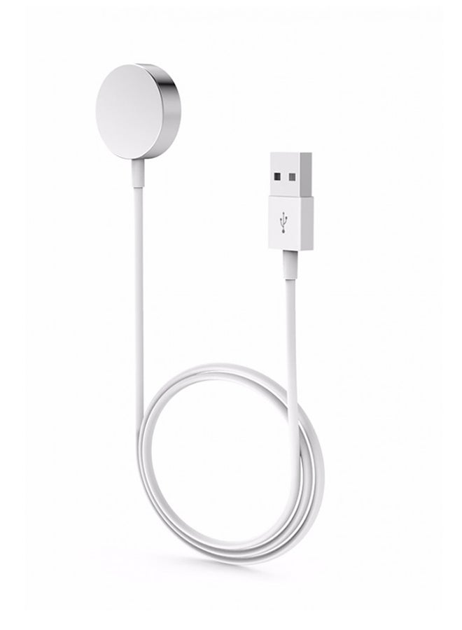 Magnetic Charging Cable For Smartwatch White