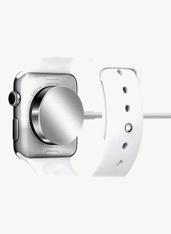 Magnetic Charging Cable For Smartwatch White