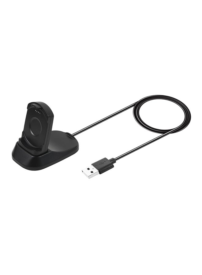 1m/3.3ft Smart Watch Charging Sync Data Cable Portable Fast Charger Magnetic USB Charging Seat Wire Cord for TicWatch Pro Intelligent Watches