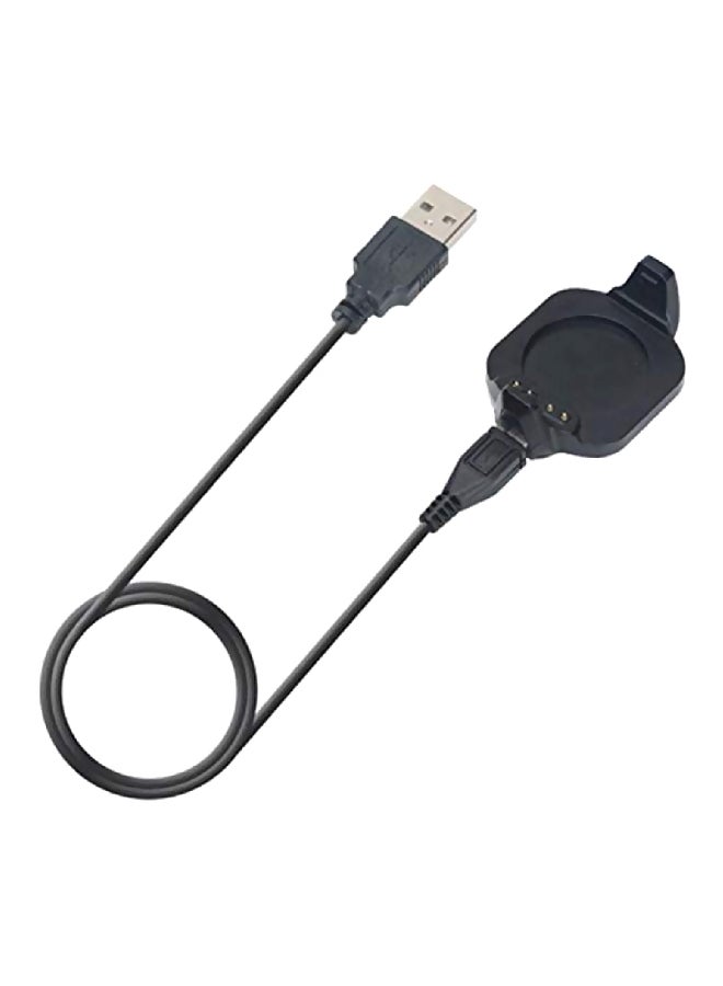 Watch Charger With USB Charging Dock Black/Silver