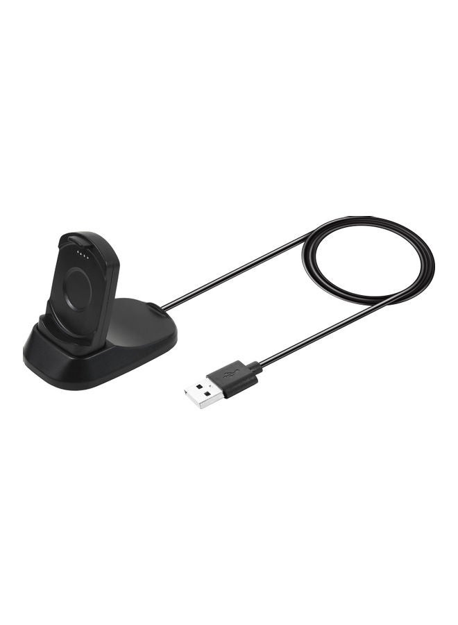 USB Charging Dock Cable Replacement Cord Universal Travel Charger Compatible With Ticwatch Pro 2020 Cradle Wristband Magnetic Adapter SmartWatch Accessories Black