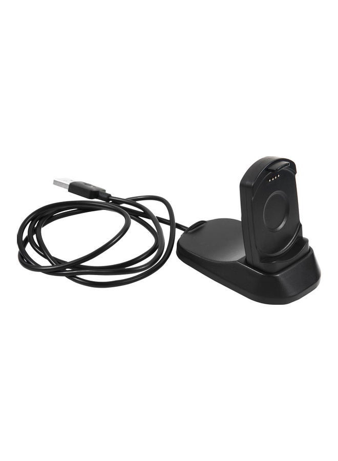 USB Charging Dock Cable Replacement Cord Universal Travel Charger Compatible With Ticwatch Pro 2020 Cradle Wristband Magnetic Adapter SmartWatch Accessories Black