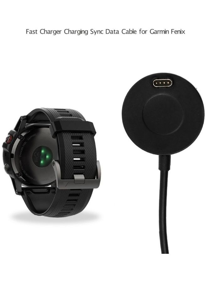 USB Charger Dock Cable for G-armin Fenix 5S/5X/6 Forerunner 935/Vivoactive 3 Black