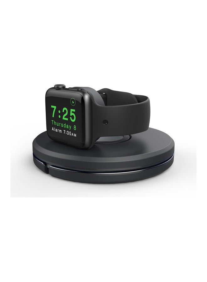 Charger Stand Charging Cable Dock Station Base Cradle For Apple Watch Series SE/6/5/4/3/2/1 Black