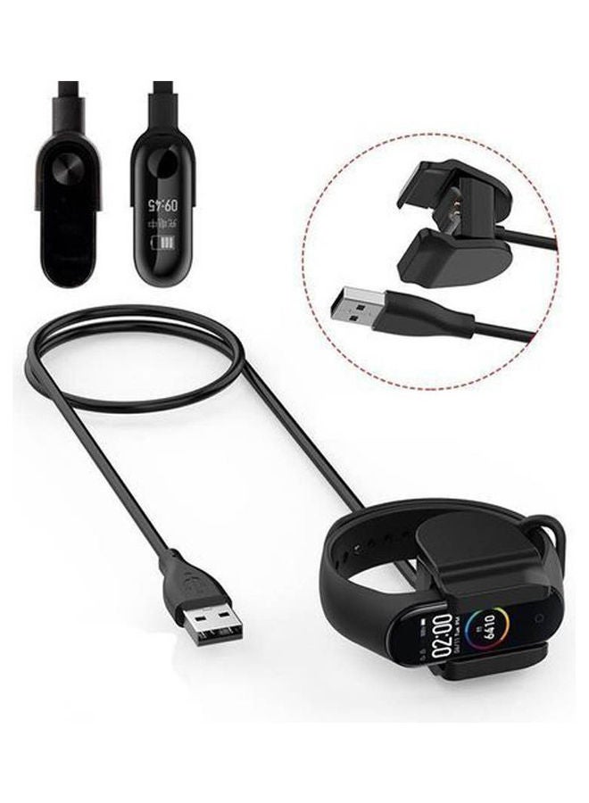 Charger Cable For Xiaomi Mi Band 3 4 5 Miband 5 Smart Wristband Bracelet Mi Band 2 Charging Cable Black