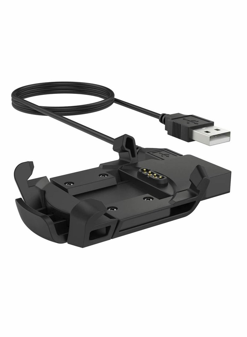 Smartwatch Charger for Garmin Fenix 3, for Fenix 3 Sapphire, for Fenix 3 HR, for Quatix 3, for Tactix Bravo, for D2 Bravo Smartwatch, USB Charging Cable Clip 3.3ft 100cm, Fitness Tracker Accessories