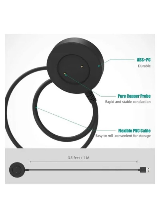 Charger Compatible with Huawei Watch GT, GT2, GT 2e, Honor Watch Magic, Magic 2, Honor Watch GS Pro 100cm USB Charging Cable