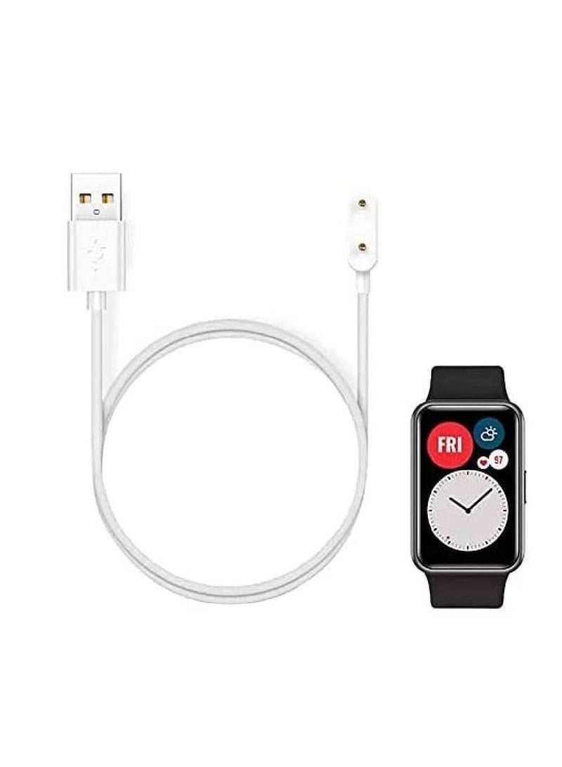 USB Magnetic Charger Cable For Huawei Watch Fit White
