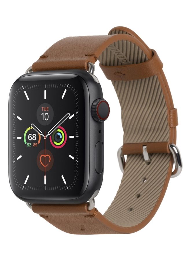 Replacement Strap For Apple Watch Series 1/2/3/4/5/6/SE 42-44mm Tan