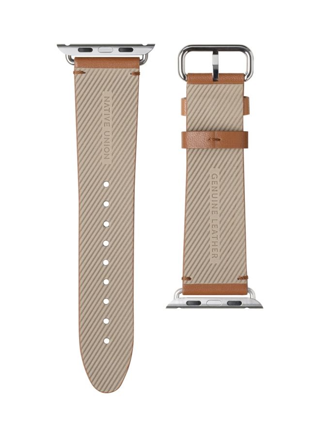 Replacement Strap For Apple Watch Series 1/2/3/4/5/6/SE 42-44mm Tan