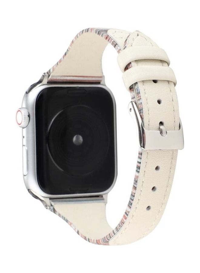 Replacement Watchband for Apple Watch Series 7/6/5/4/3/2/1/SE 42/44/45mm White