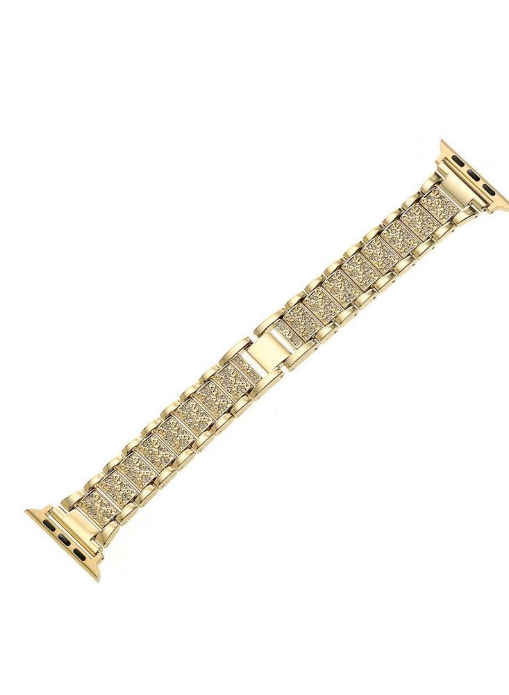 Caviar Women Strap Compatible with Apple Watch band 42mm 44mm iWatch Band Stainless Steel Bracelet Diamond Strap Apple Watch 7 6 Band Watchbands