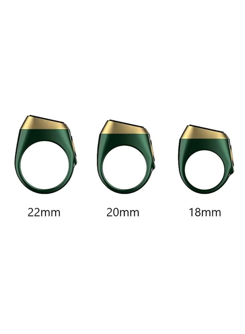 Smart Tasbih Plastic Zikr Lite Ring Green 18MM