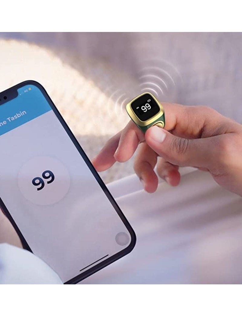 Smart Tasbih Plastic Zikr Lite Ring Green 22MM